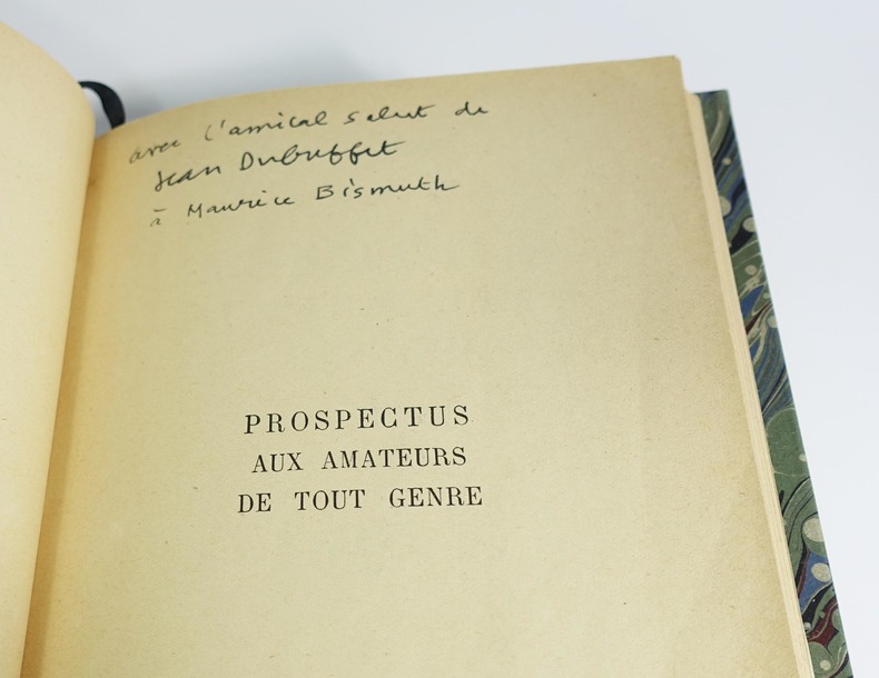 EO, 1946. Envoi à Maurice Lemaître