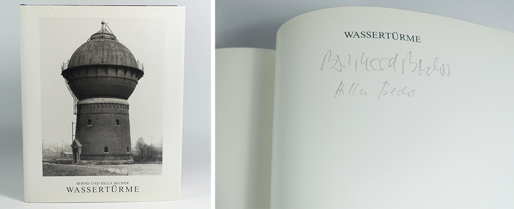 Bernd & Hilla Becher, "Wassertürme", Schimer/Mosel, 1988. EO. Ex. signé par les deux artistes