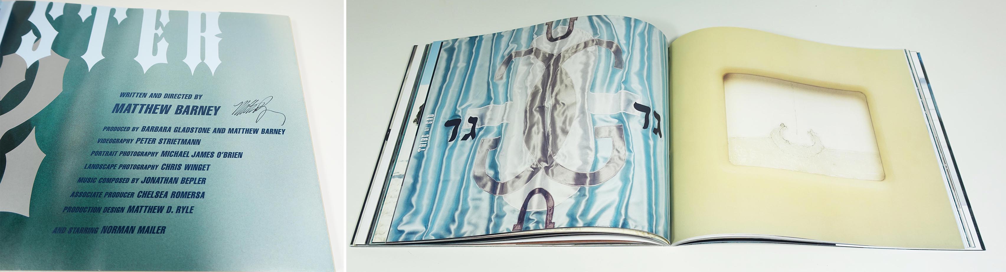 BARNEY Matthew Cremaster 2 Walker Art Center, Minneapolis, 1999. Un volume broché sous couverture plastique, format à l
