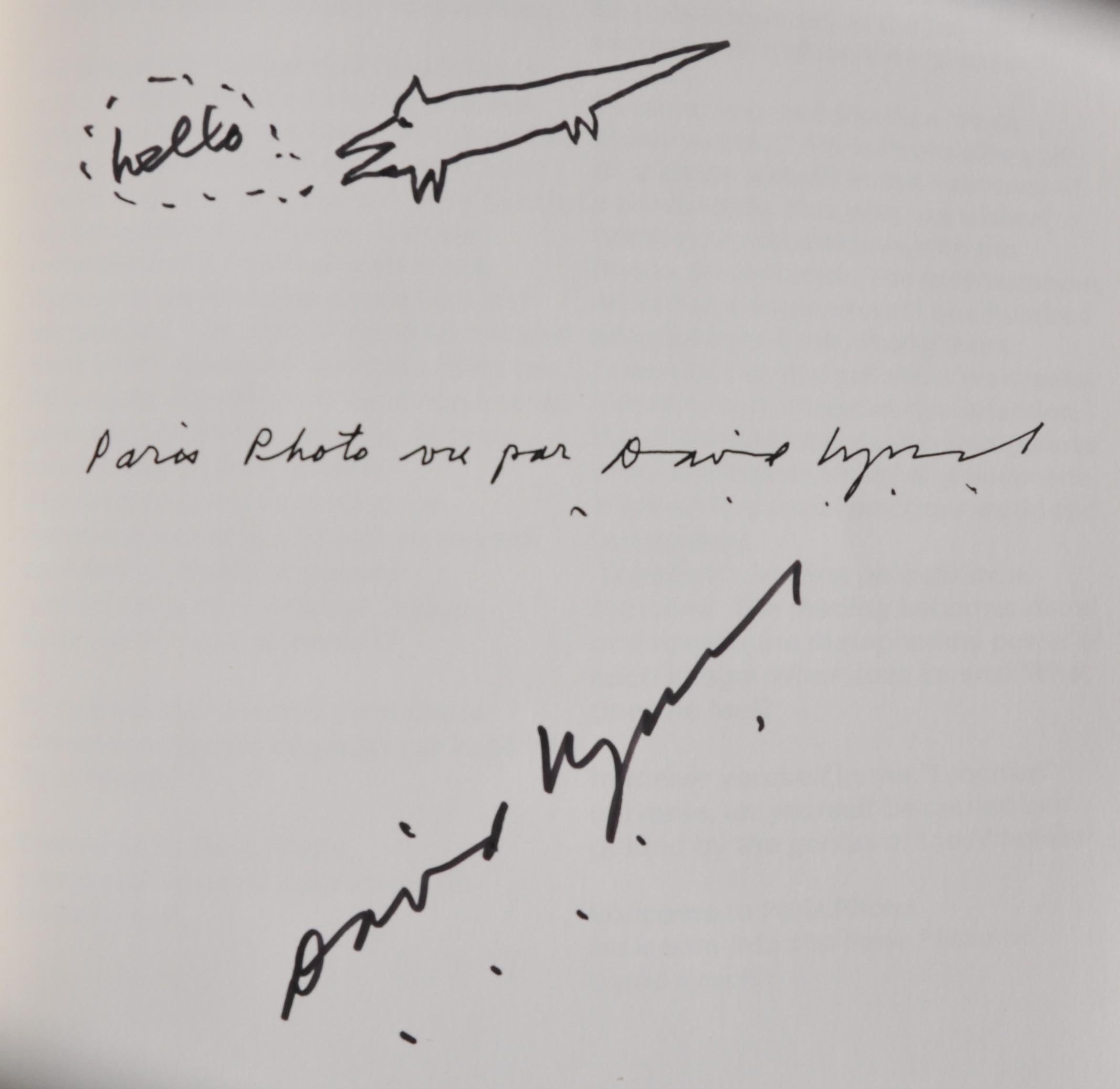 Livre de photographies choisies par David Lynch. Signature et dessin de David Lynch. Photos de Lynch, Schwarzkogler, Koudelka, Mapplethorpe