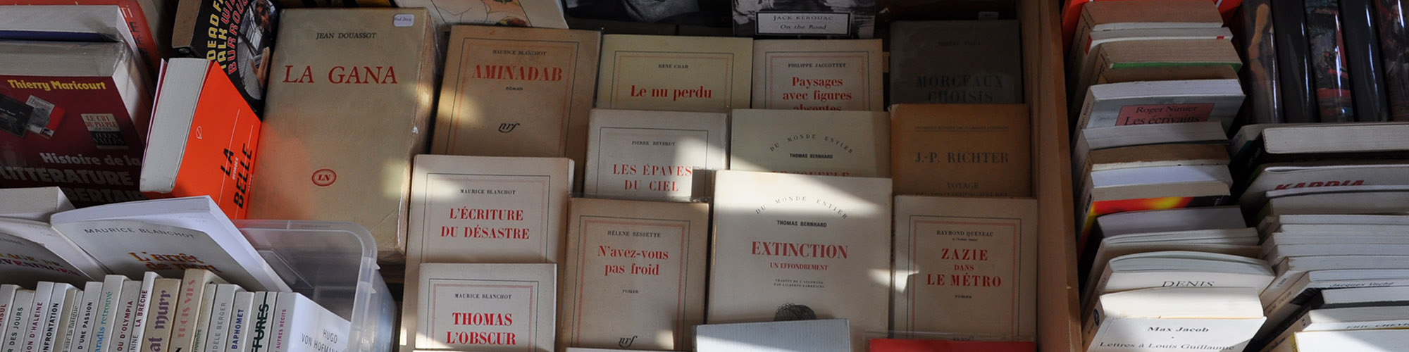 livres vendus à la librairie L